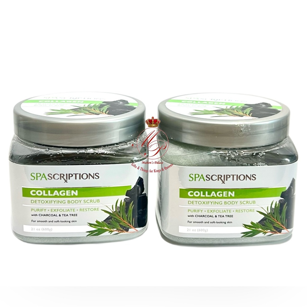 Spascriptions Collagen Detoxifying Body Scrub 21 oz Lot of 2